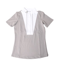 Oypla Coco Equestrian Grey Ladies Horse Riding Show Shirt - XXS