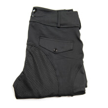 Oypla Coco Equestrian Black Ladies Horse Riding Jodhpurs Leggings - L