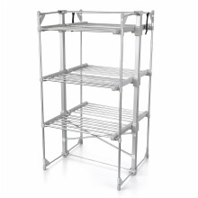 Oypla 3 Tier Electrical Heated Folding Clothes Horse Airer Dryer with 36 Heated Rails