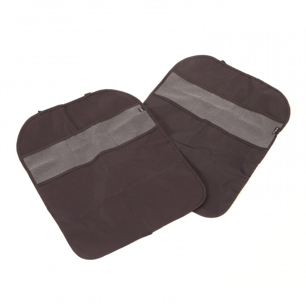 Oypla Pack Of 2 Car Seat Protector Cover Kick Mat Storage Organisers
