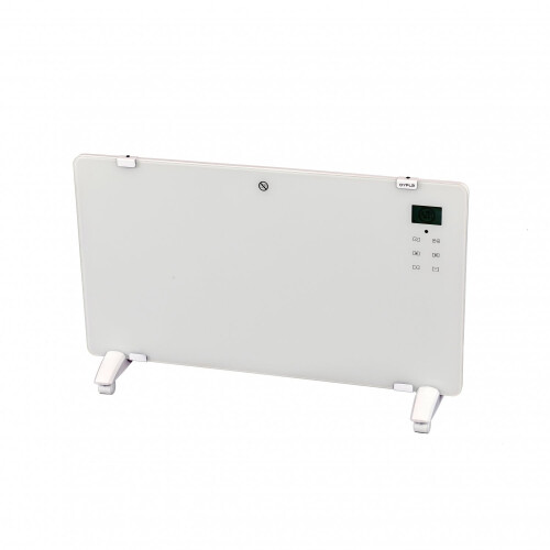 Oypla 2000W White Glass Free Standing/Wall Mounted Electric Panel Heater