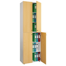 (Chipboard, Brown) Office cabinet file cabinet Lona 6-fold