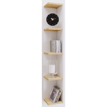 (Matt, Wood) Wood Stand Shelf Decoration Corner Rack Honsa