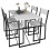 (Home Assembly Required, Dining Tables) 5 pcs. Dining group Table group Set Insasi L White 1