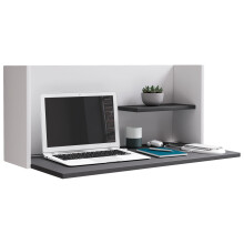 (Modern/Contemporary, Wood) Desk Wall desk Workas White / Anthracite