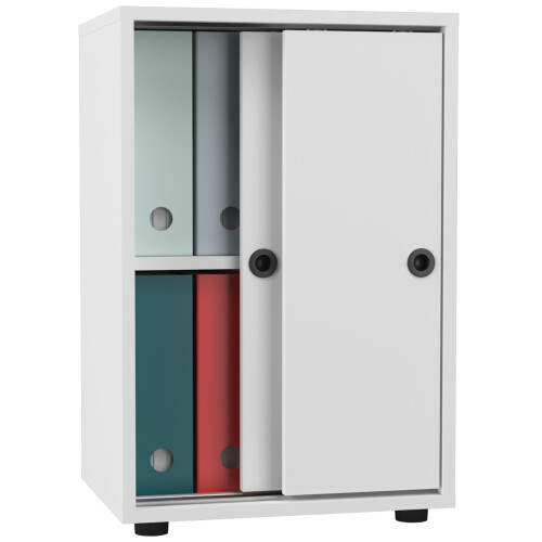 (Chipboard, White) Office cabinet File cabinet Ulas 2-fold