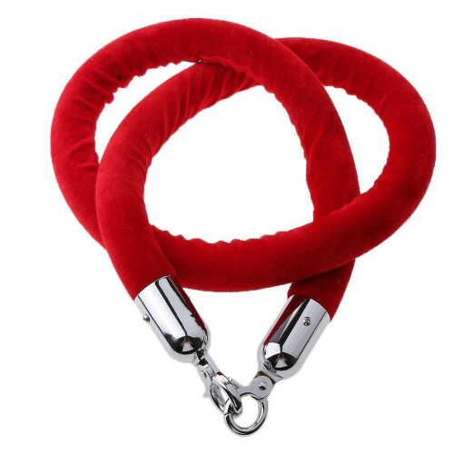 1.5m Velvet Rope Crowd Control Stanchion Post Queue Line Barrier 1