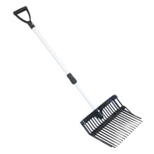 Coco Equestrian Horse Bedding Manure Mucking Out Stable Fork with Telescopic Handle