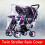 Double Stroller Rain Cover Tandem Stroller Raincoat Baby Weather Shield 1