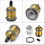 6 Pack E27 Vintage Light Bulb Solid Ceramic Socket Lamp Holder Retro Edison Screw Light Bulb Adapter Socket, Antique Brass 4