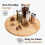 Bamboo Lazy Susan Turntable Organizer for Kitchen Spices 30-35cm 4