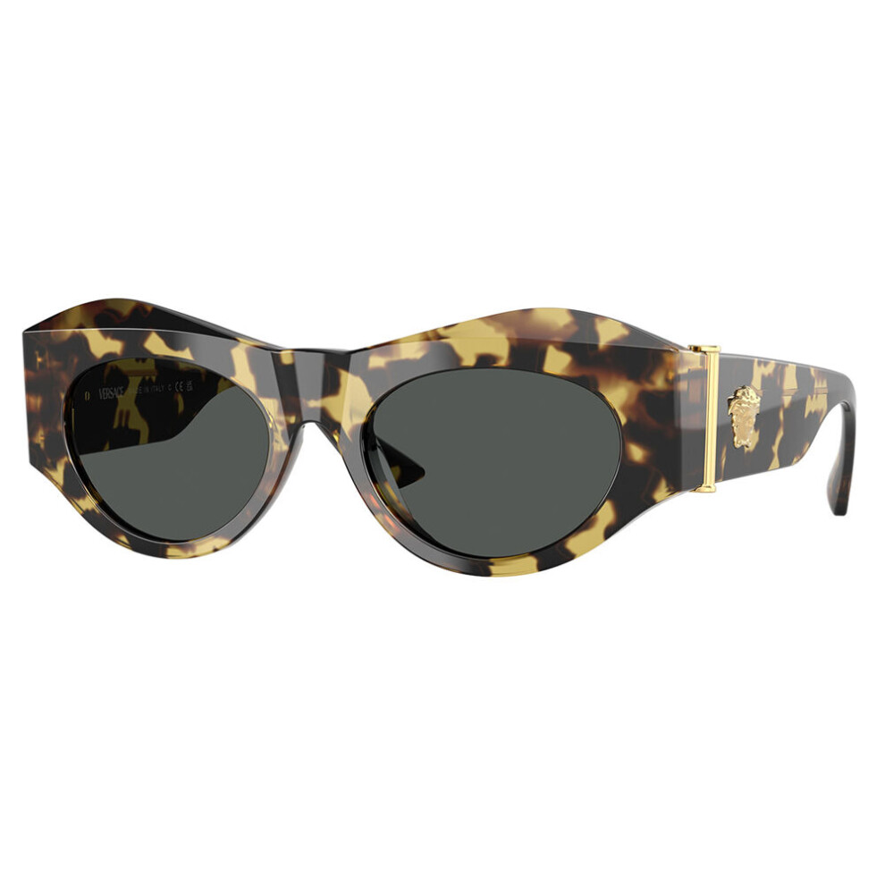 Versace Ve4477u 777/87 Woman Sunglasses Acetate Turtle Geometric Normal - Image 3