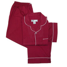 Ten West Apparel Men's Short Sleeve Long Leg Solid Pyjama Set