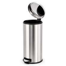 Oypla 30L Stainless Steel Pedal Kitchen Waste Bin with Soft Close Lid