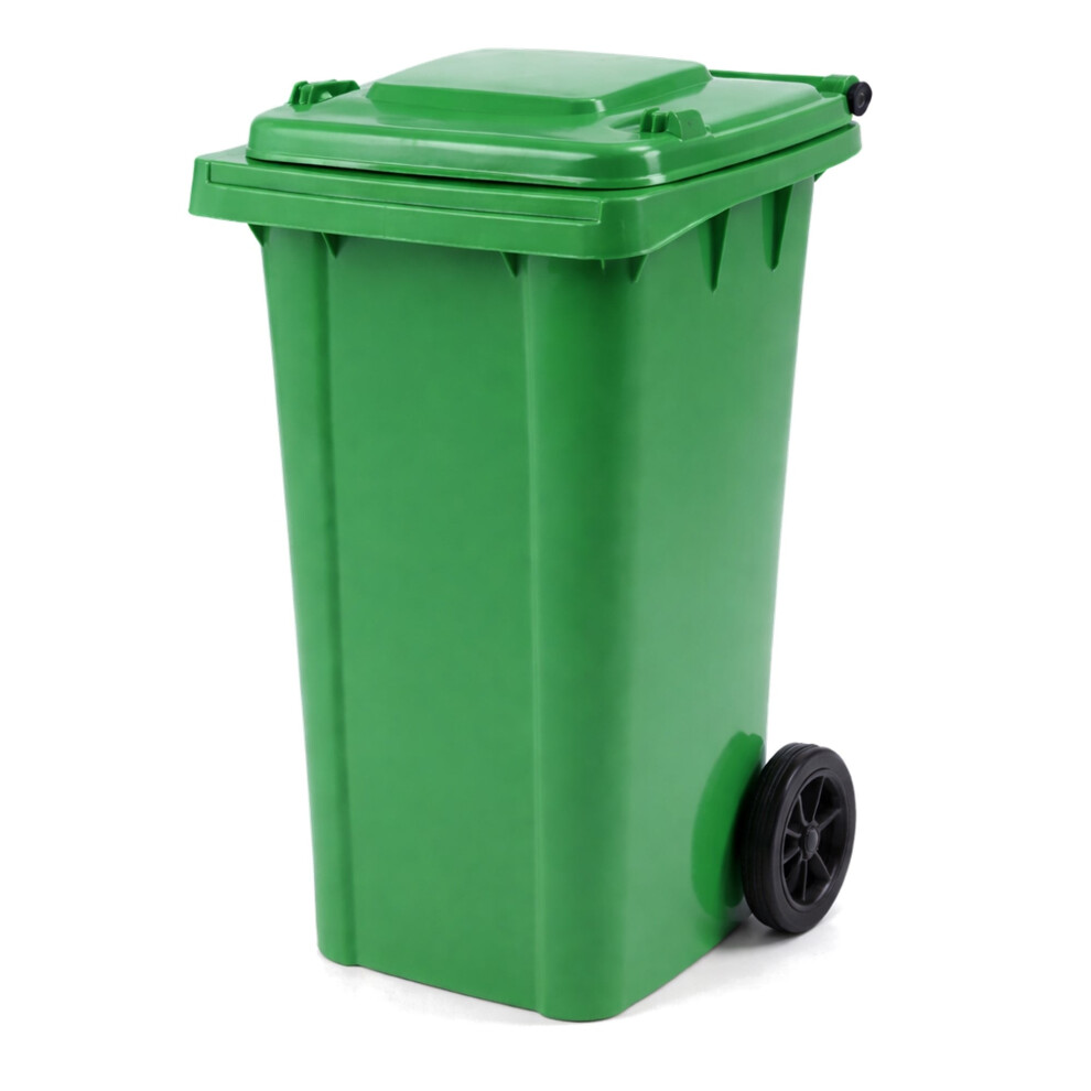 Oypla 240L Green Wheelie Bin For Household Outdoor Garden Waste