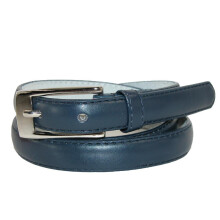 CTM Women's Skinny 19 mm Leather Dress Belt (Pack of 2)