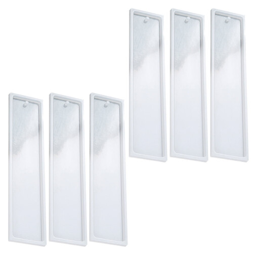 Epoxy resin bookmark mold silicone stencil set 6 pcs