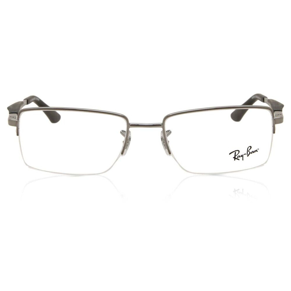 Ray-Ban Eyeglasses Optics - Gunmetal Frame Clear Lenses Polarized 53-18, RB6285 - Image 4