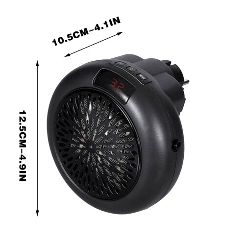 Space Heater Indoor Portable Desktop Wall-Mounted Black 1