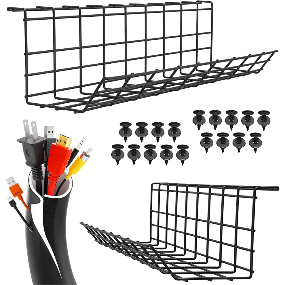 Under Desk Cable Management Tray For Wire Organization 9336866867541