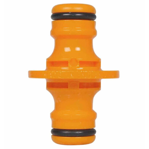 Extensor VOSS para unir mangueiras de jardim com conectores macho, ferramentas e acessórios para casa.
