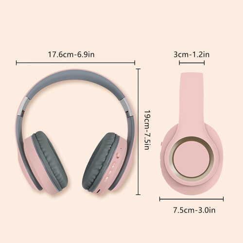 Bluetooth-hörlurar över örat, vikbara HiFi-stereo 2
