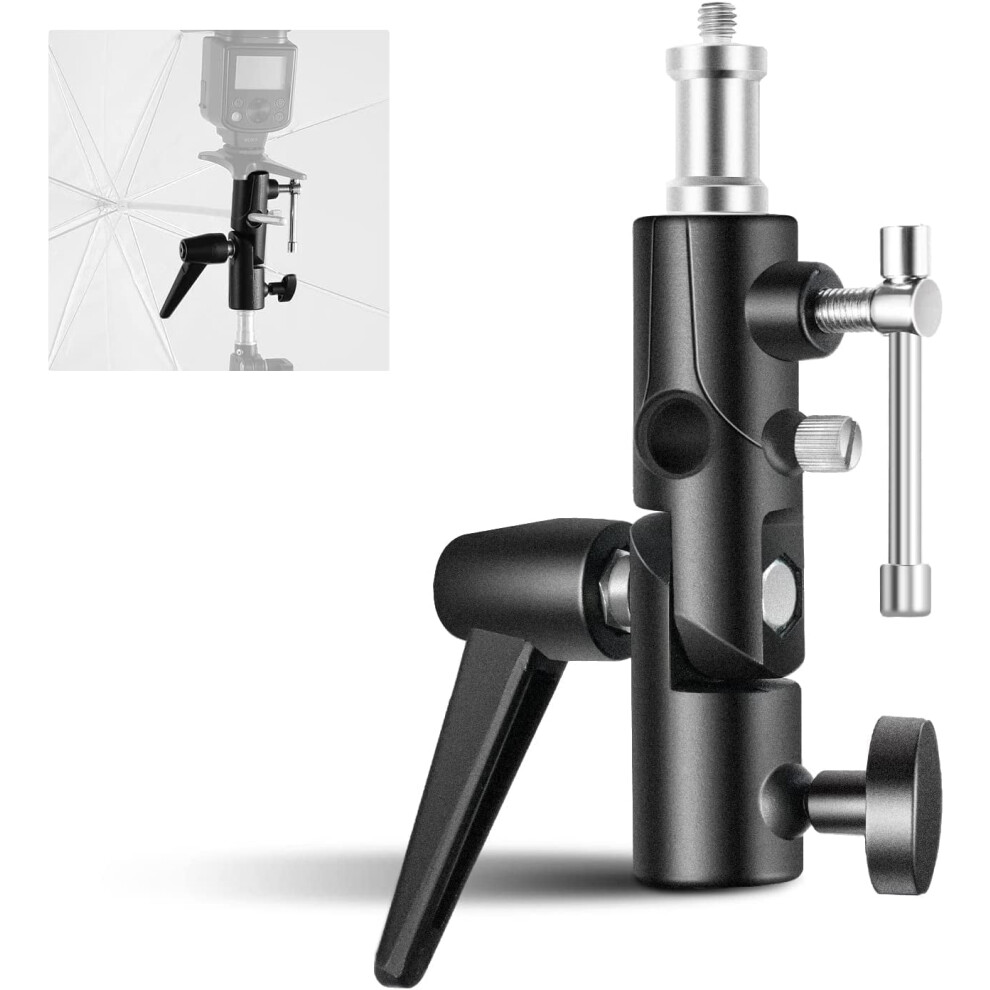 Camera Flash Bracket H-Type Mount With Umbrella Holder Light 9336866877526