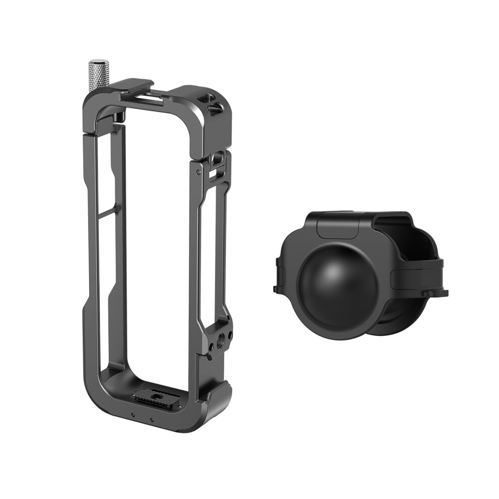 Aluminum Camera Cage For Insta360 X4 With Lens Cover And 9336866878301