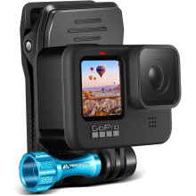 Ryggsekkstroppfeste for GoPro Hero 10 9 8 7 6 5 4 3+ 2Session Svart Sølv XIAOYI4K SJCAM Yi Sports
