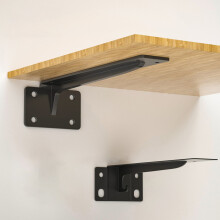 Sturdy Shelf Brackets Heavy-Duty Wall Mounted 1 Set