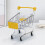 Mini chariot de courses pour enfants jaune 3