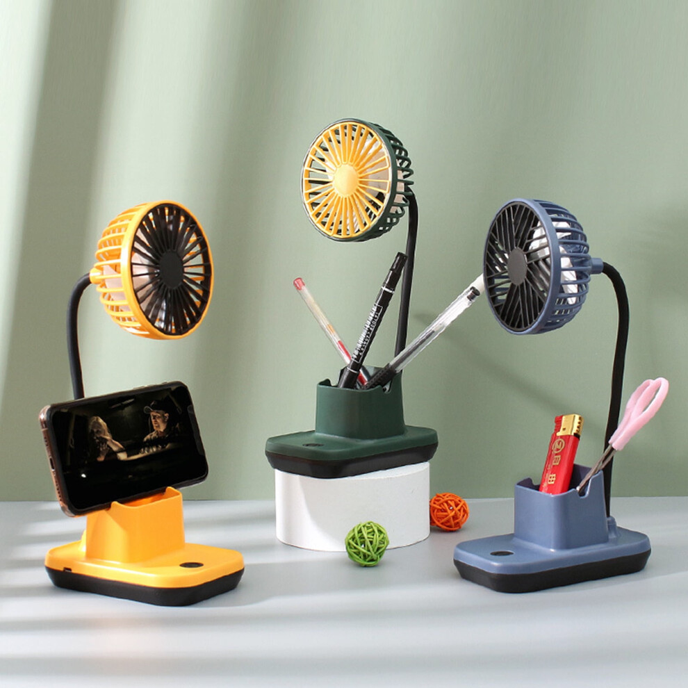 Hesroicy Mini Desk Fan With Mute Strong Wind And Pen 917087648110