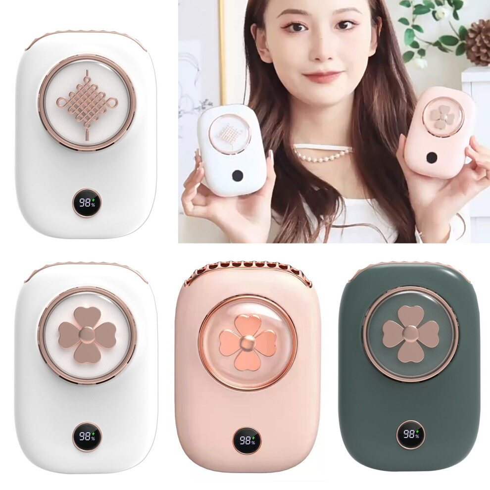 Hariumiu Mini Fan With Lanyard 3-Speed Portable 9178400385537