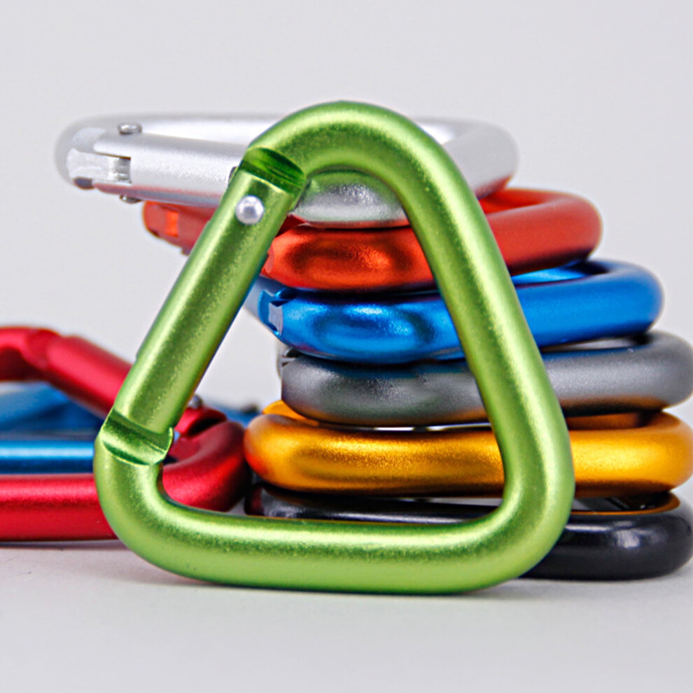 Auto-Locking Triangle Carabiner Rustproof Aluminum 1 Piece 917087648998