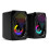 Jixopn X2 USB computer speakers with subwoofer and RGB light 1