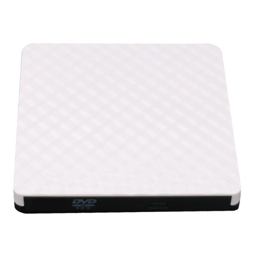USB 3.0 CD/DVD Player for Mac and Tablet White