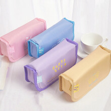 Canvas Pencil Case Durable Large Capacity 1 Pack