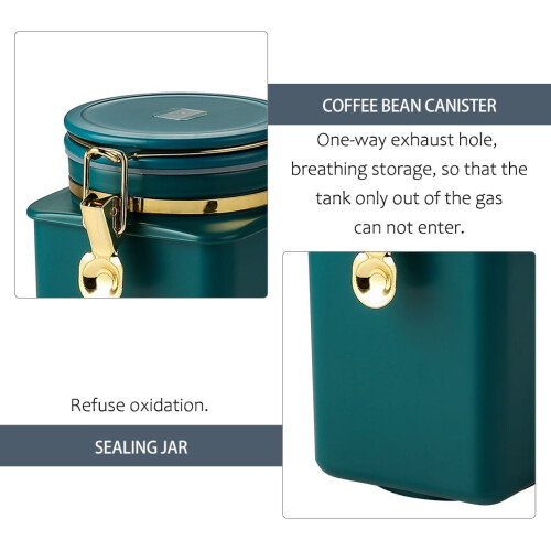 Soimiss airtight coffee bean storage jar blue 1 set 1