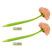 Gel Pens Black Ink 0.5mm Flower Grip 2pcs