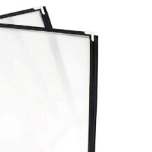 30 Pack of Menu Covers - Single Page, 2 View, Fits 8.5 x 11 Inch Paper - Restaurant Menu Covers