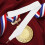 Competition Award Ribbon Hooks White Polyester 10 Pcs 3