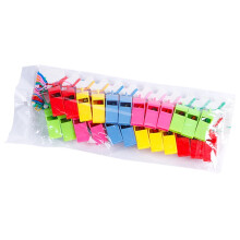 Plastic Whistle for Children Colorful Portable Soccer Toy