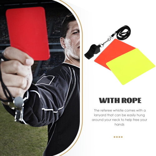 Soccer Referee Card Set with Whistle and Wallet 1