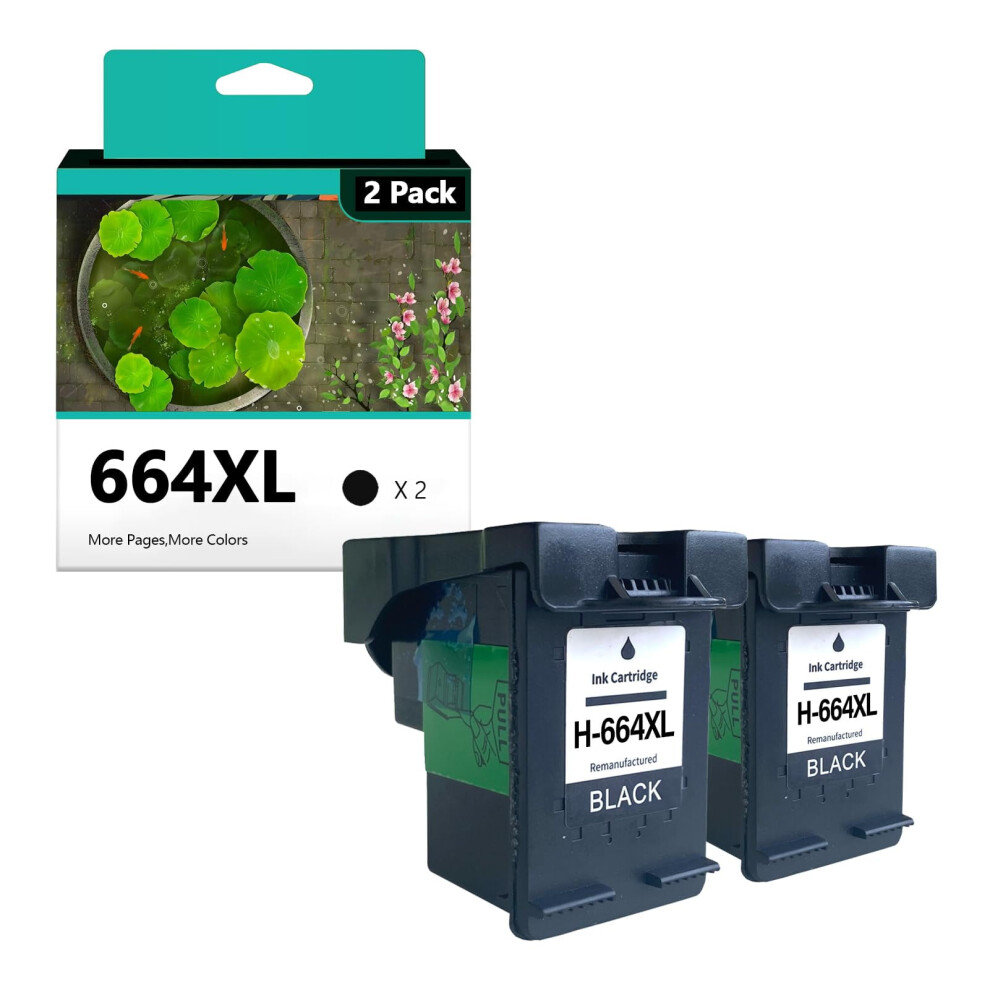 Hp 664XL Ink Cartridges Replacement 2 Black 917087656290
