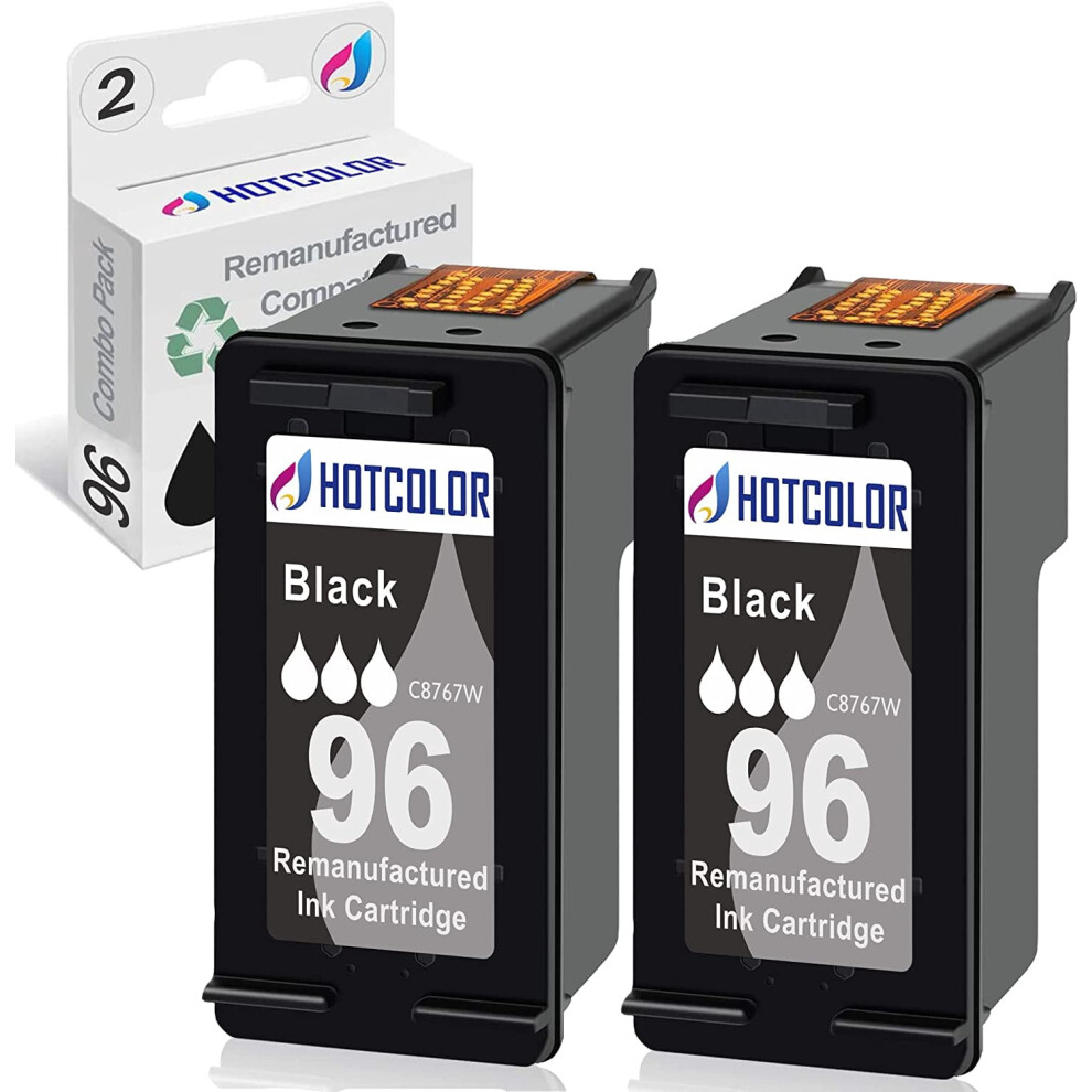 Hp 96 Ink Cartridge Replacement 2 Pack Black 917087656610