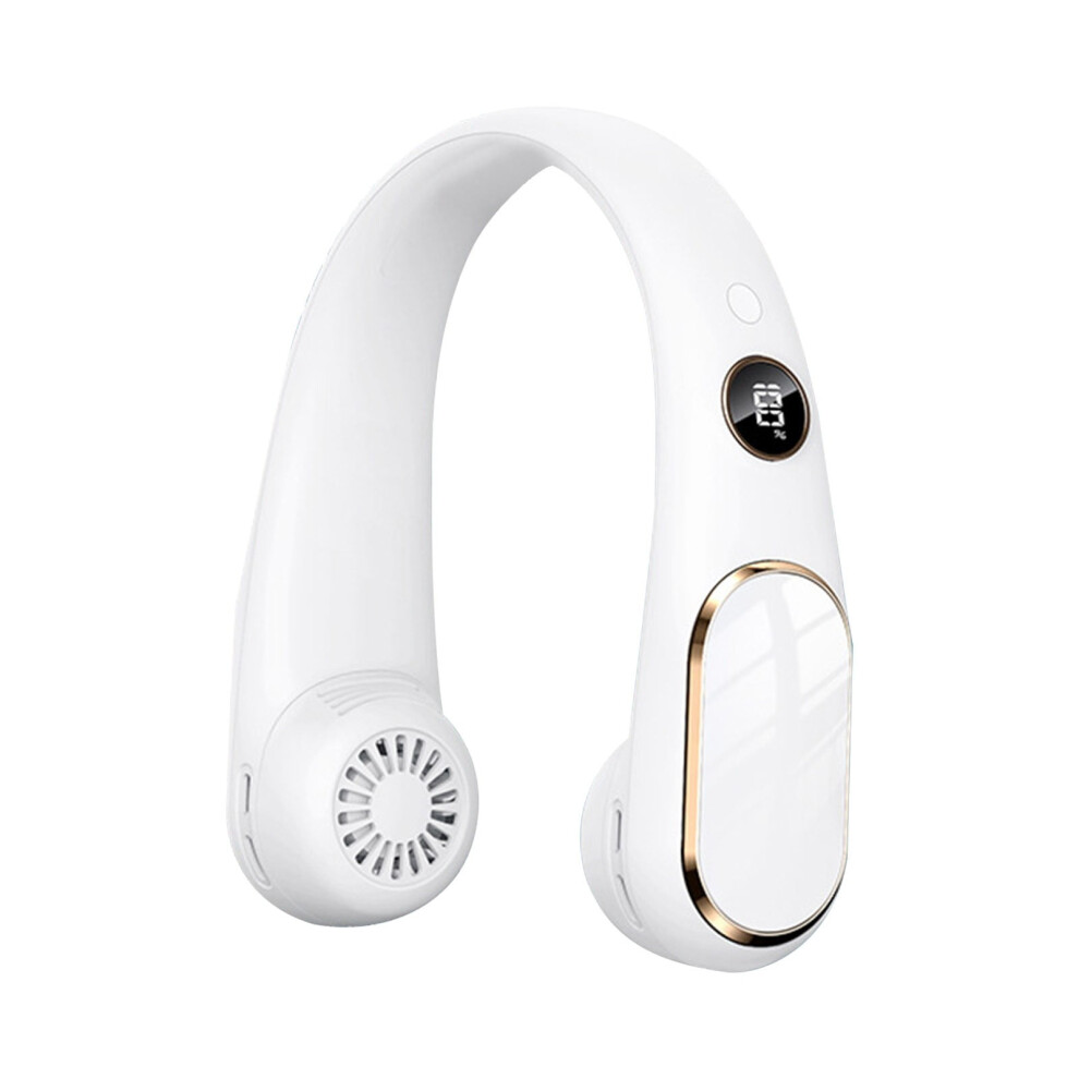 Zeceouar Neck Hanging Fan Usb Rechargeable With Digital 9178400306648