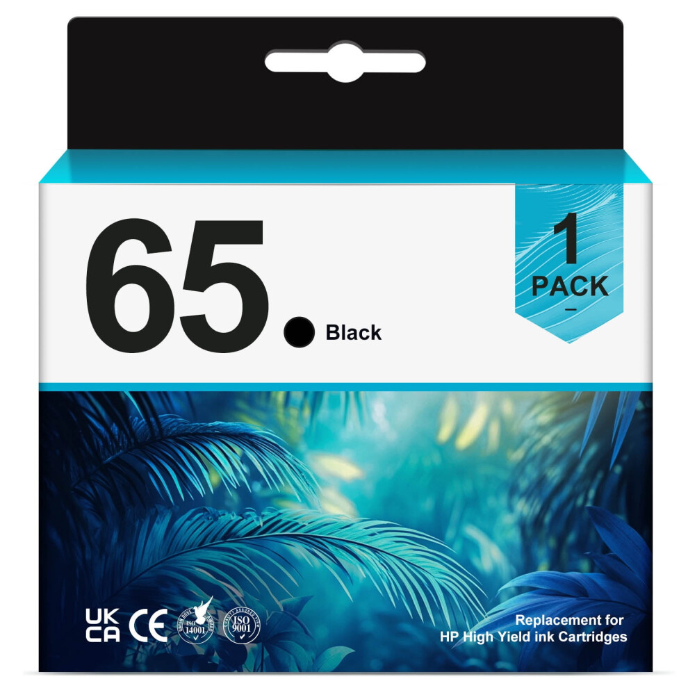 Hp 65 Ink Cartridge Compatible With Deskjet And Envy Black 917087657235