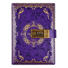 Zeceouar Vintage B6 Notebook with Password Lock