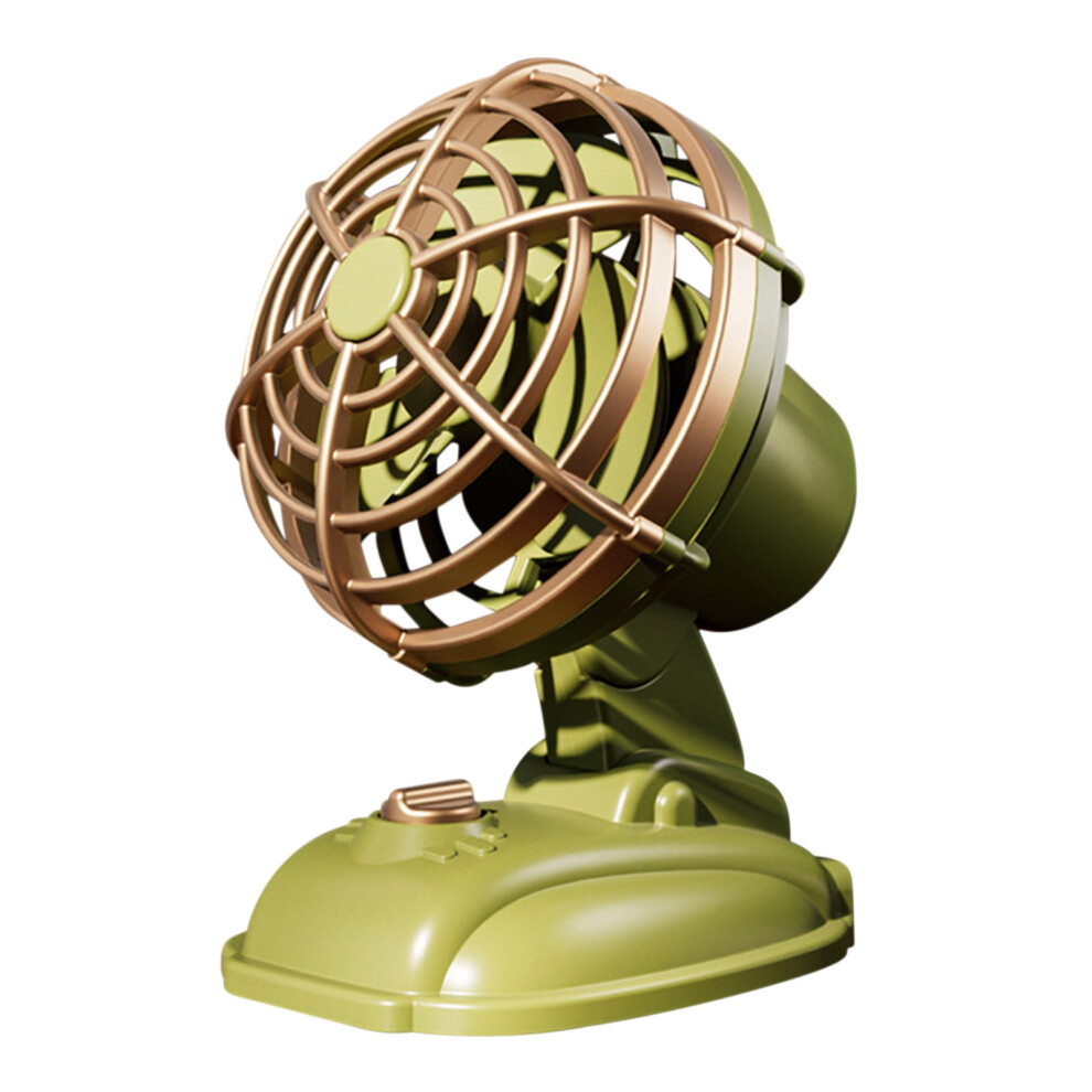 Zeceouar Retro Mini Desktop Fan Usb Rechargeable 9178400306709