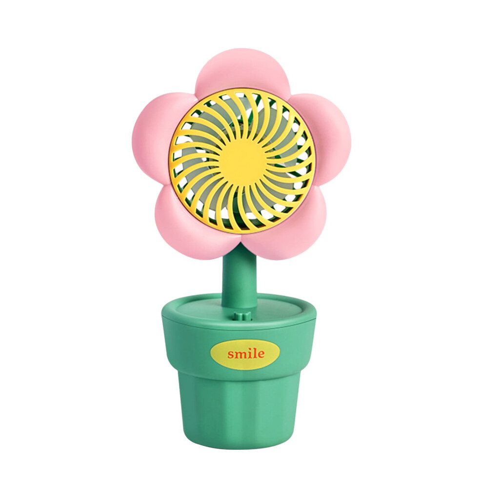 Zeceouar Wind Flower Pot Fan Usb Rechargeable Desktop Small 9178400306662